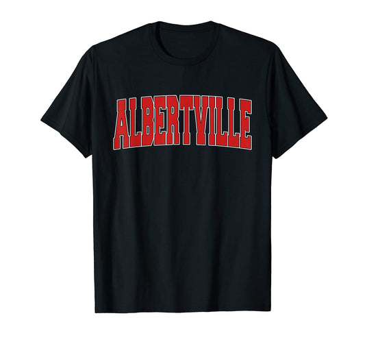 Albertville Mn Minnesota Varsity T-Shirt - Fun Novelty Design for Adults - T-Shirt, Sweatshirt, Hoodie