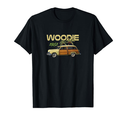 1951 Woodie Wagon Station Wagon Woody T-Shirt - Unique Graphic Unisex - T-Shirt, Sweatshirt, Hoodie