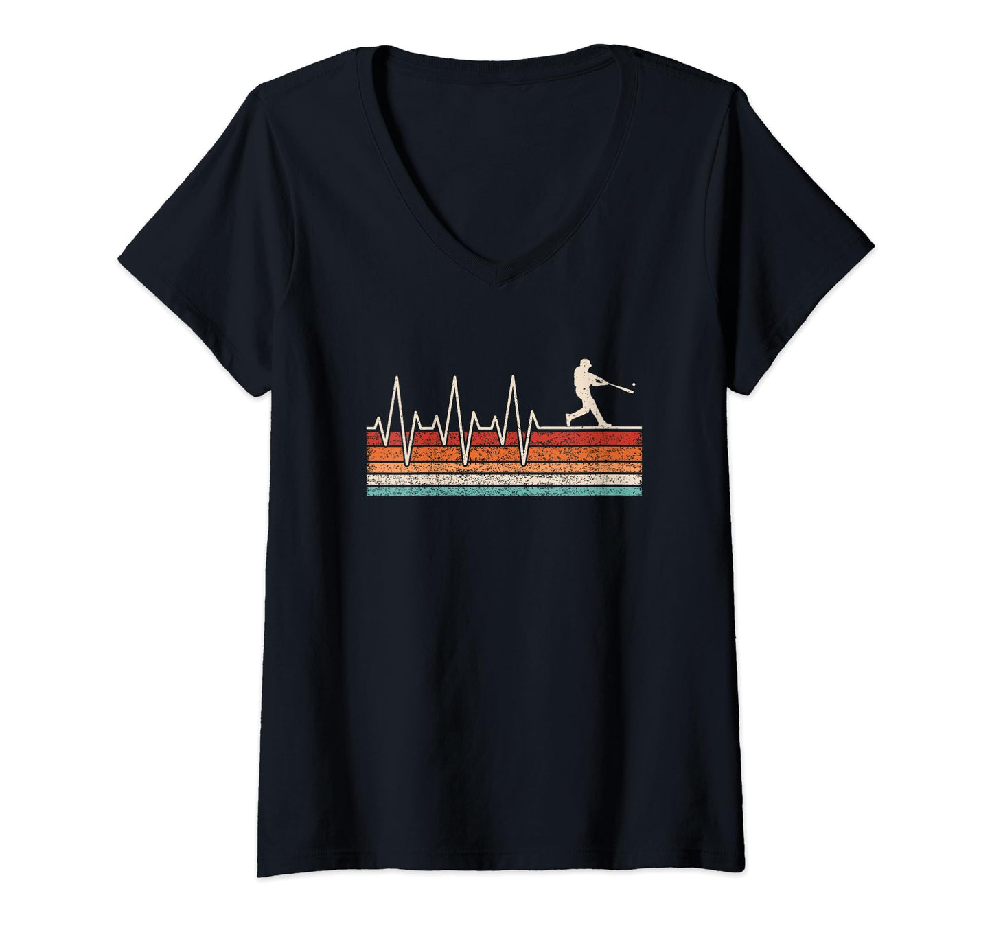 Baseball Player Heartbeat Gift Hoodie - Fun Novelty Design for Adults - T-Shirt, Sweatshirt, Hoodie