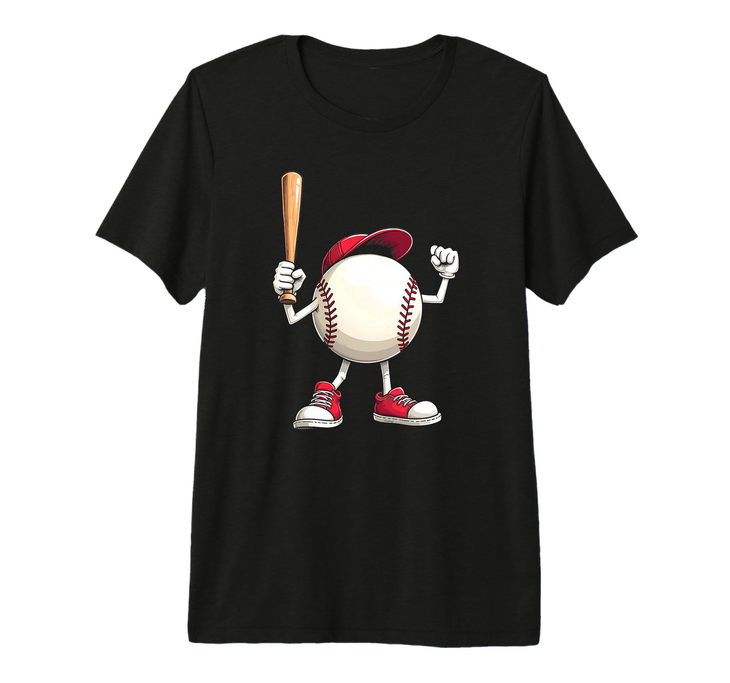 Baseball Playful Home Run Star Tri Blend T-Shirt - Trendy Graphic Unisex - T-Shirt, Sweatshirt, Hoodie