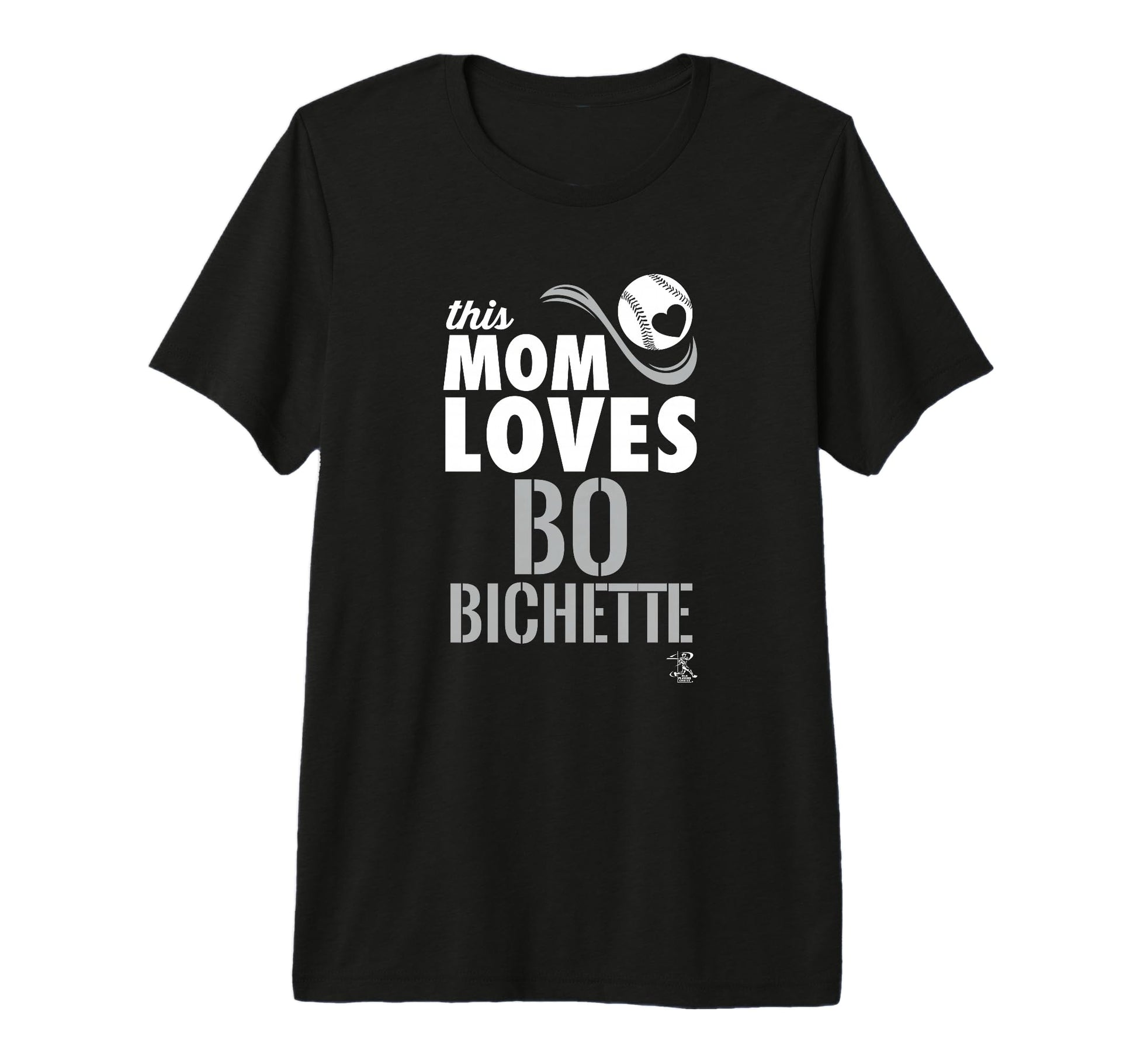 Bo Bichette This Mom Loves Tri Blend T-Shirt - Aesthetic Graphic for Adults - T-Shirt, Sweatshirt, Hoodie