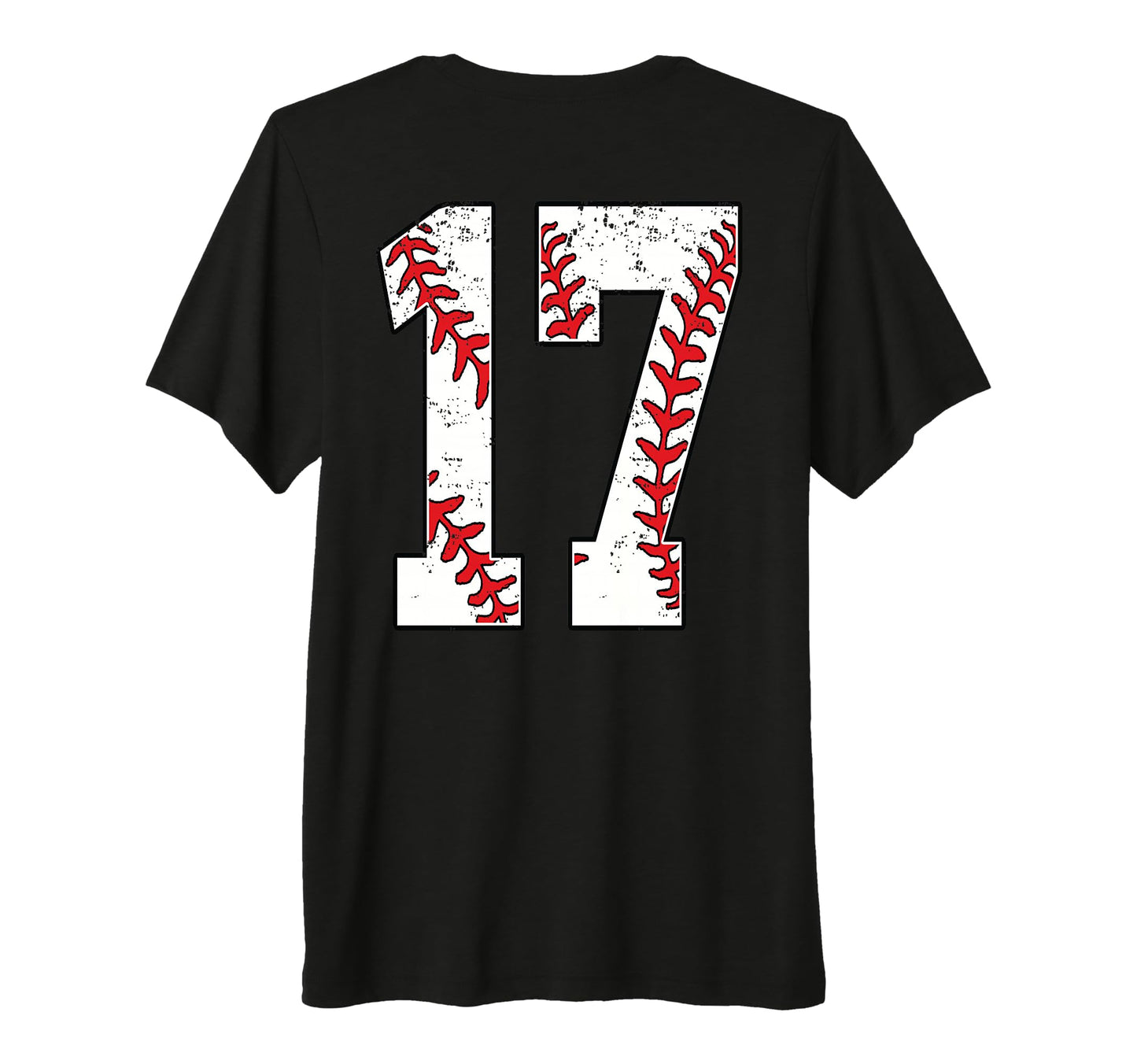 Number 17 Baseball Jersey Number 17 T-Shirt - Custom Art Print Men Women - T-Shirt, Sweatshirt, Hoodie