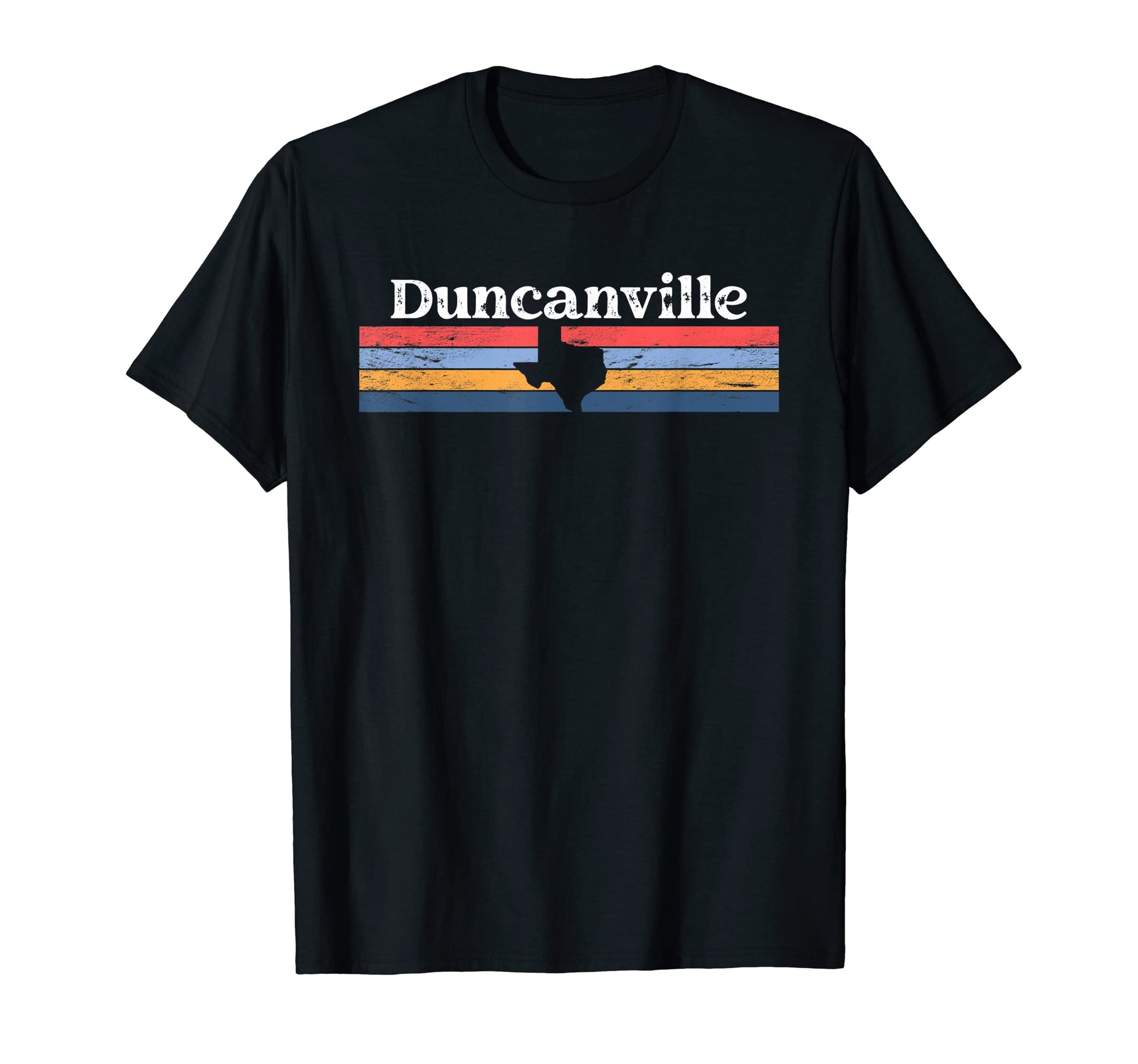 Duncanville Texas Tx Stripes State T-Shirt - Aesthetic Graphic Men Women - T-Shirt, Sweatshirt, Hoodie