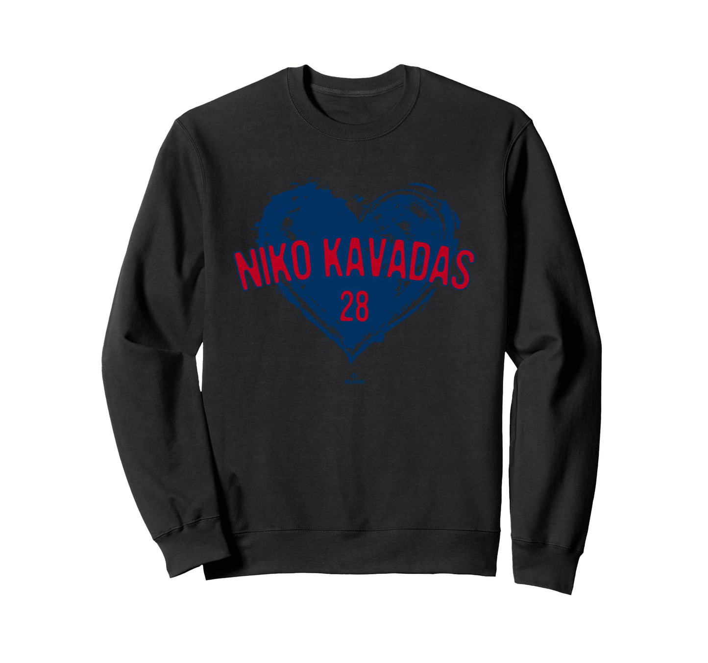 Distressed Heart Niko Kavadas Los Sweatshirt - Custom Art Print Men Women - T-Shirt, Sweatshirt, Hoodie