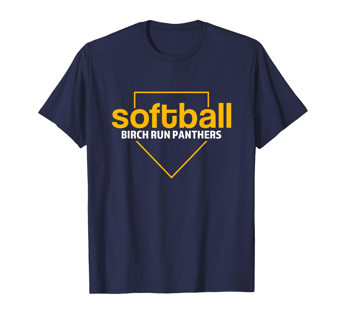 Birch Run Panthers Softball Home Plate T-Shirt - Unique Graphic for Adults - T-Shirt, Sweatshirt, Hoodie