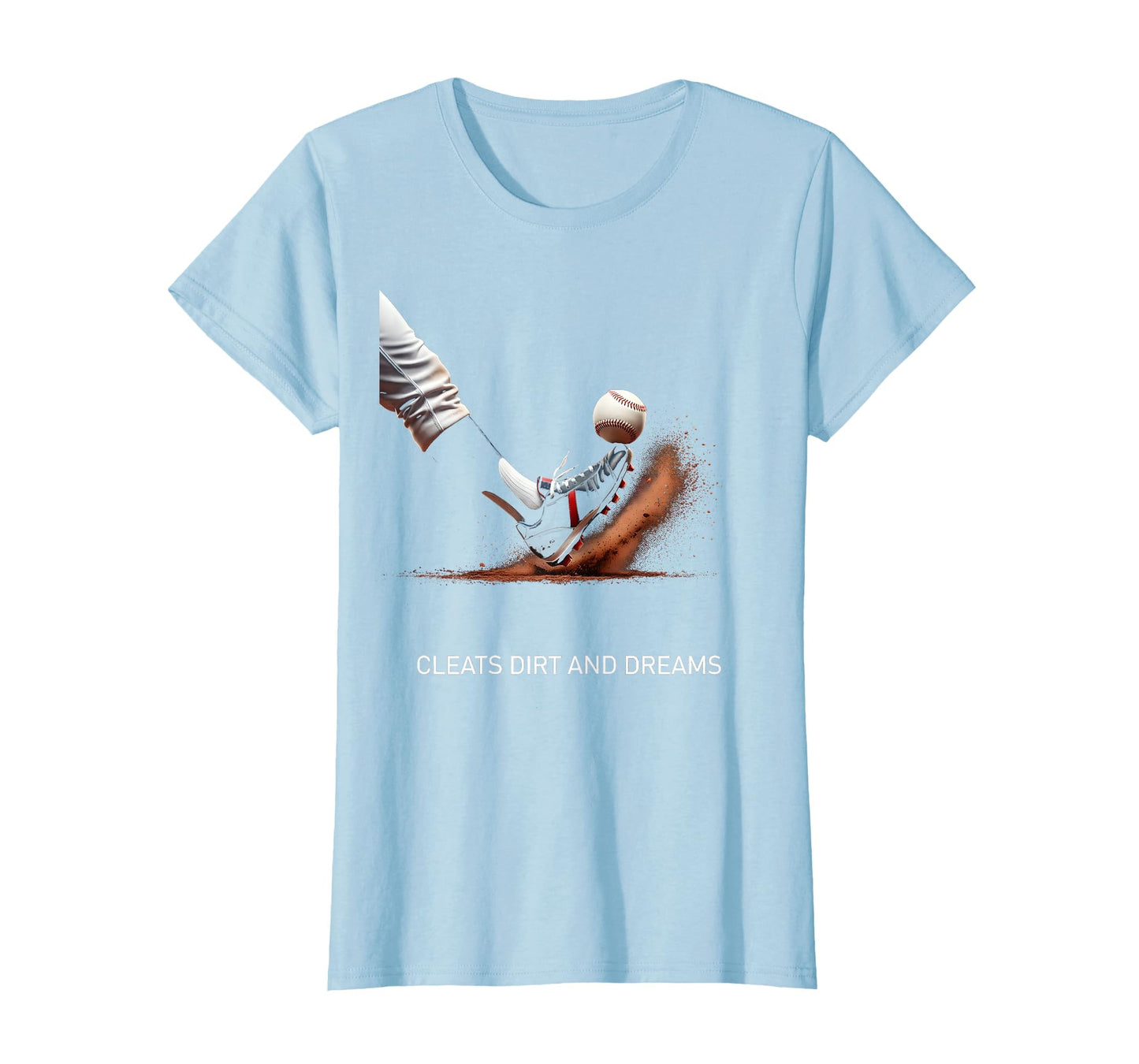 Baseball Cleats Dirt And Dreams T-Shirt - Minimalist Print Unisex - T-Shirt, Sweatshirt, Hoodie