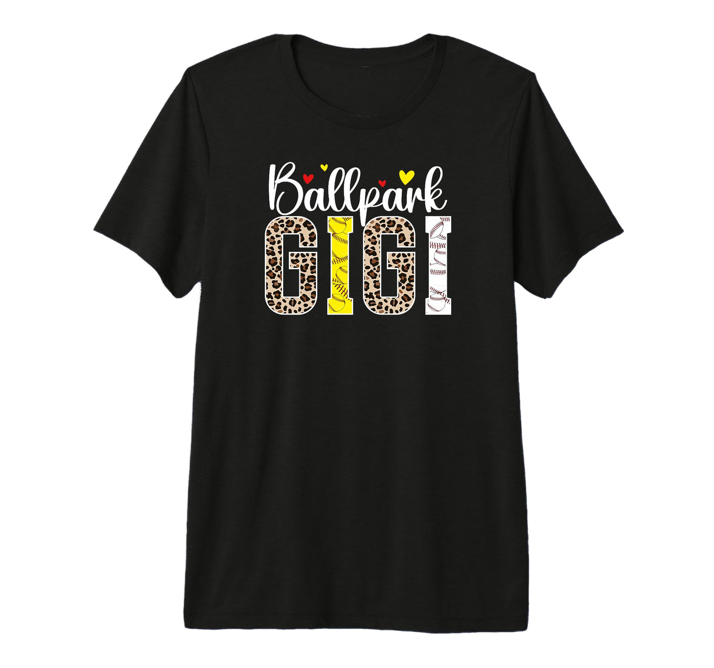 Ballpark Gigi Leopard Baseball Softball T-Shirt - Trendy Graphic Men Women - T-Shirt, Sweatshirt, Hoodie
