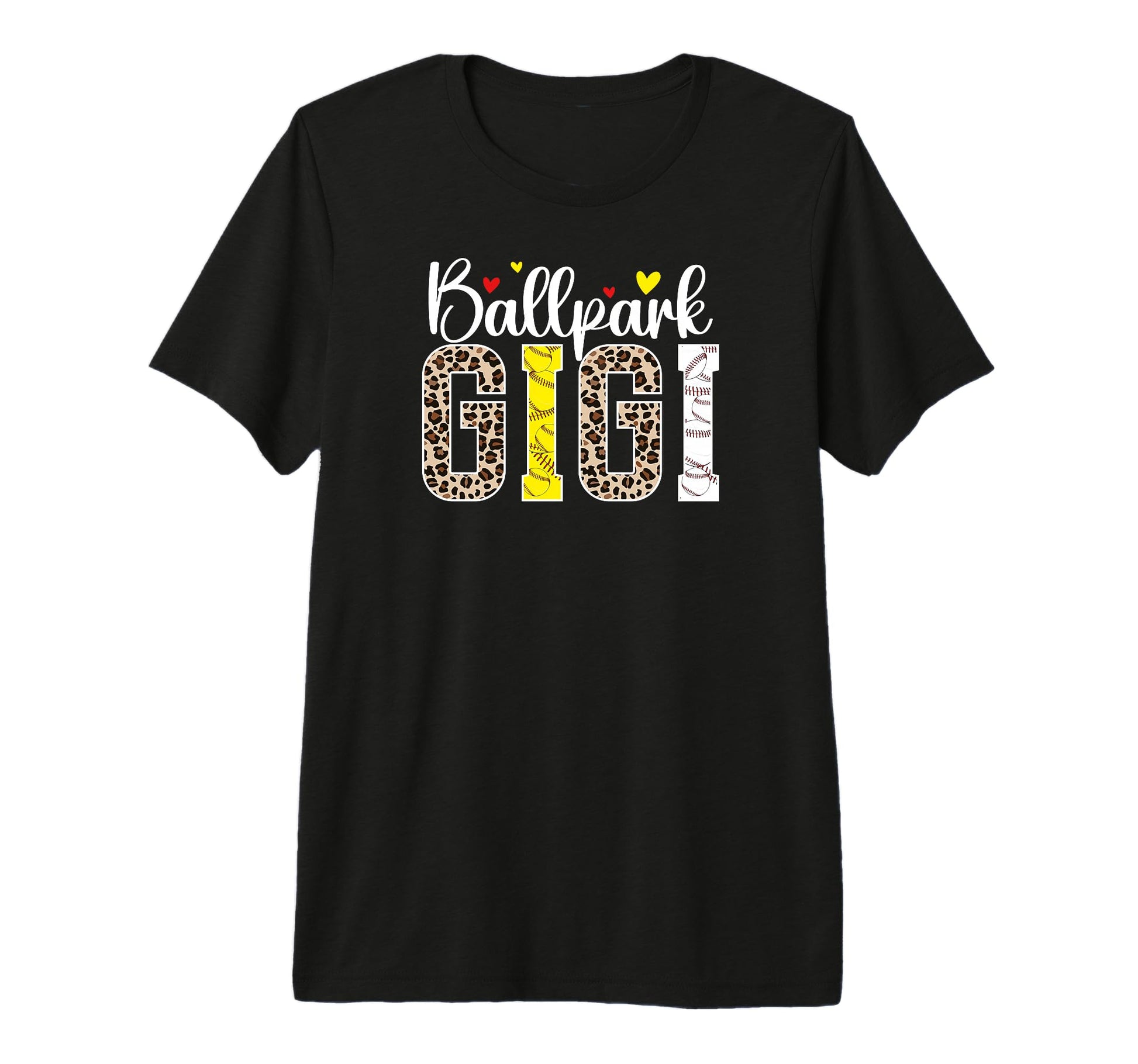 Ballpark Gigi Leopard Baseball Softball T-Shirt - Trendy Graphic Men Women - T-Shirt, Sweatshirt, Hoodie