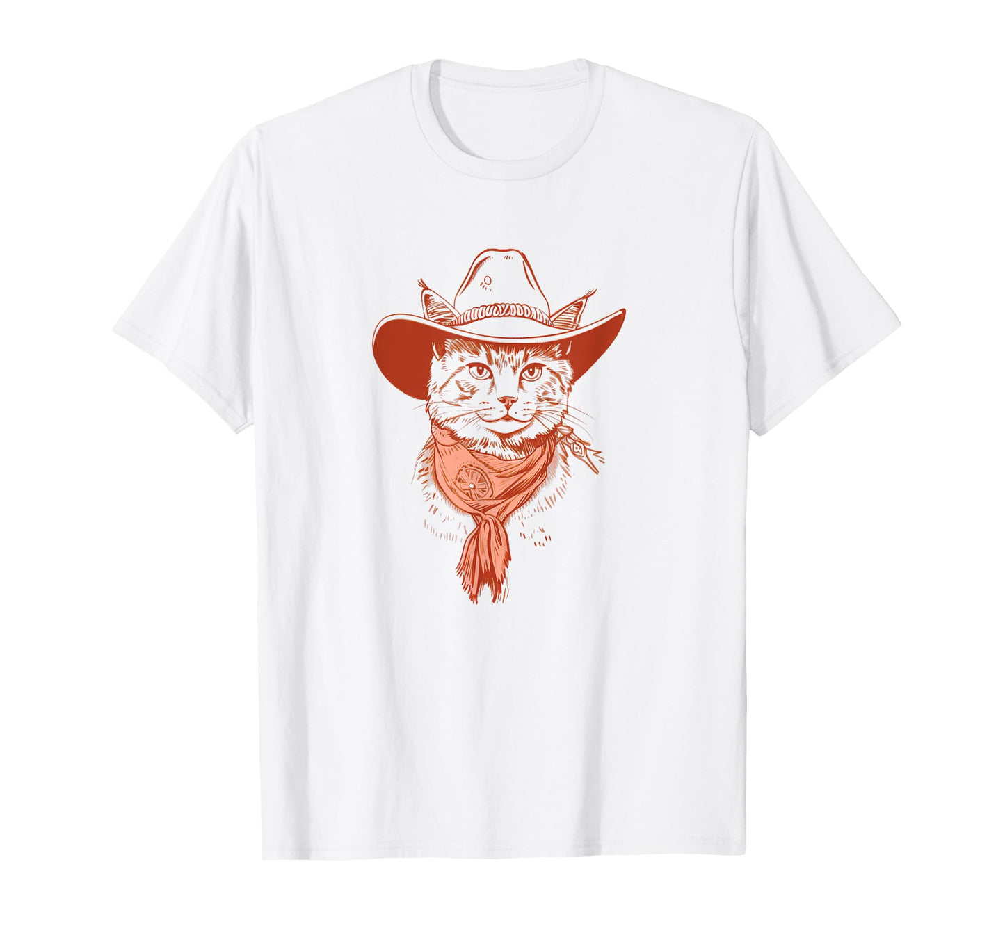 Meowdy Funny Country Music Cat Cowgirl T-Shirt - Custom Art Print Unisex - T-Shirt, Sweatshirt, Hoodie