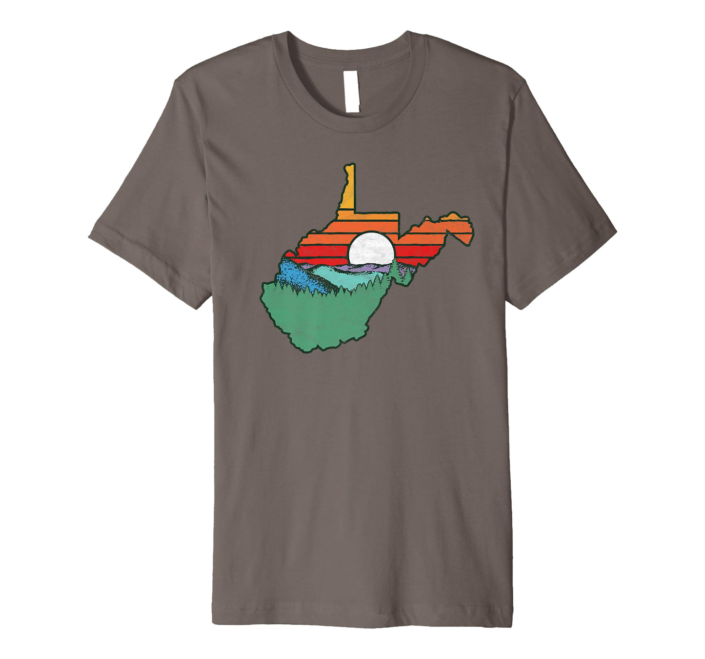 West Virginia Outdoors Nature T-Shirt - Custom Art Print for Adults - T-Shirt, Sweatshirt, Hoodie
