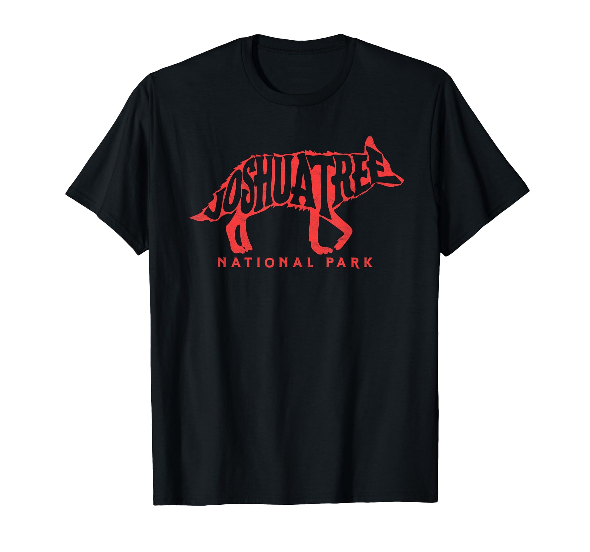 Joshua Tree National Park Red Coyote T-Shirt - Casual Everyday Wear Unisex - T-Shirt, Sweatshirt, Hoodie