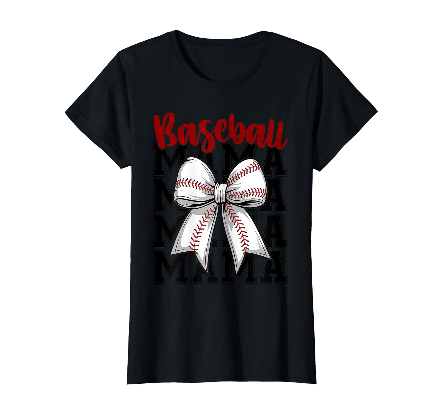Baseball Mama Coquette Bow Biggest Fan T-Shirt - Aesthetic Graphic Unisex - T-Shirt, Sweatshirt, Hoodie