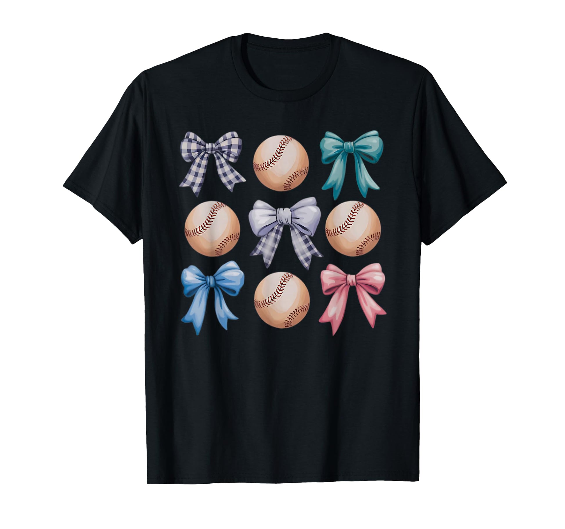 Baseball Coquette Bow Mom Sister T-Shirt - Trendy Graphic Men Women - T-Shirt, Sweatshirt, Hoodie