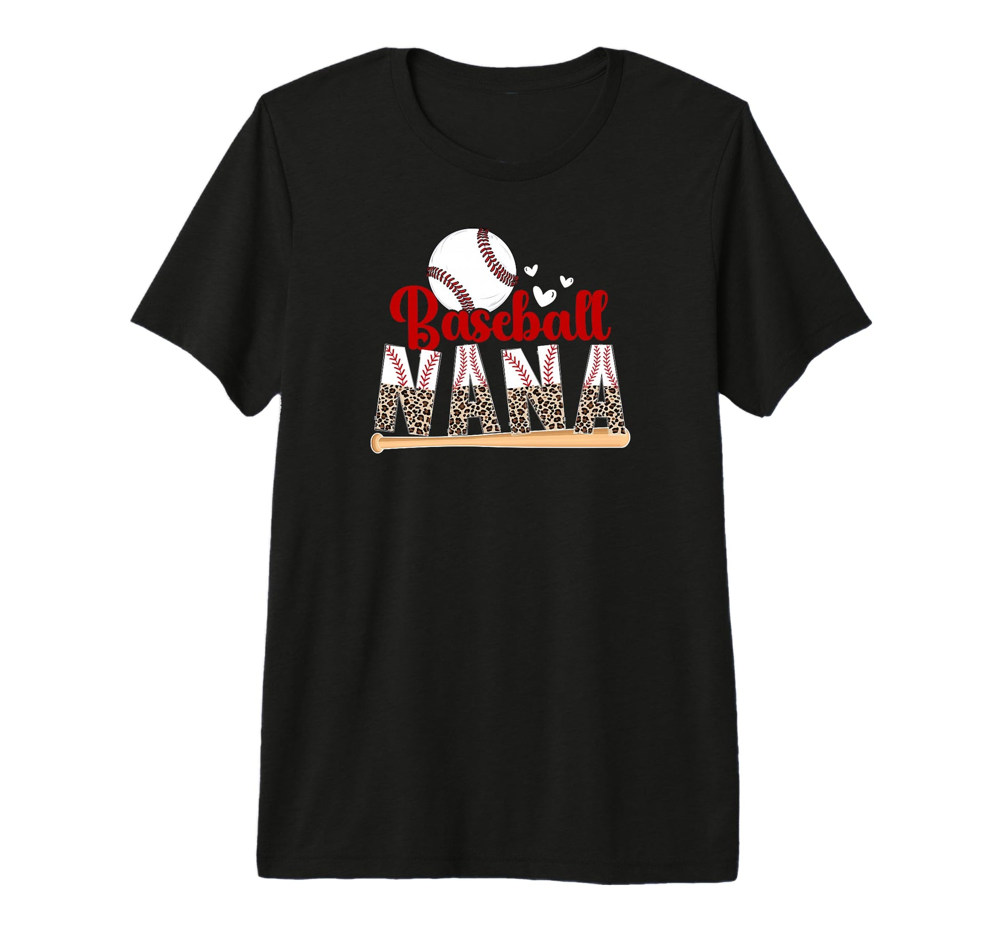 Baseball Nana Leopard Nana Baseball T-Shirt - Graphic Print for Adults - T-Shirt, Sweatshirt, Hoodie
