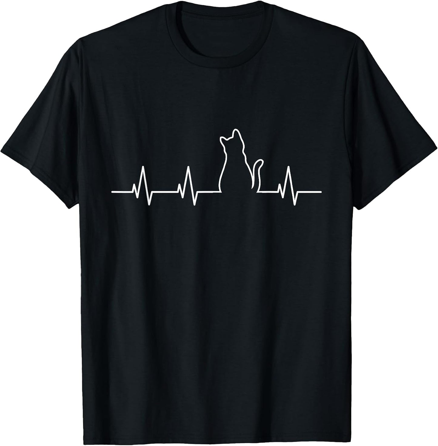 Cat Heartbeat - Adult & Kids T-Shirts, Sweatshirts & Hoodies apparel design preview 1