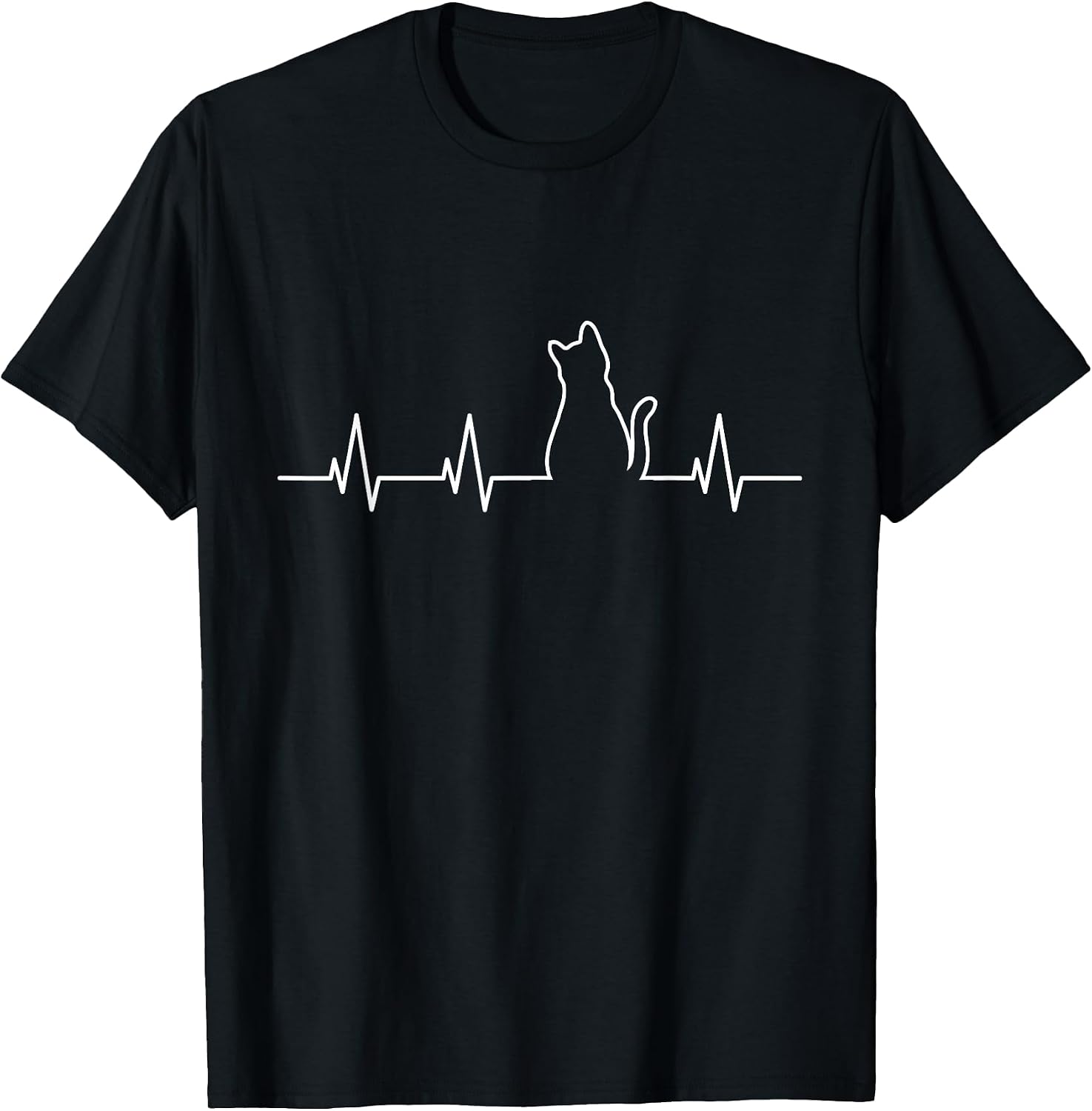 Cat Heartbeat - Adult & Kids T-Shirts, Sweatshirts & Hoodies apparel design preview 1