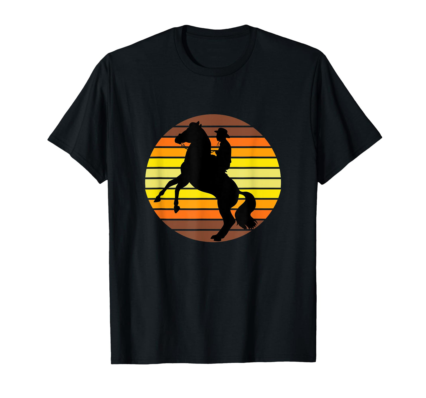 Western Halter Horse Sun Bronco Cowboy T-Shirt - Graphic Print Men Women - T-Shirt, Sweatshirt, Hoodie