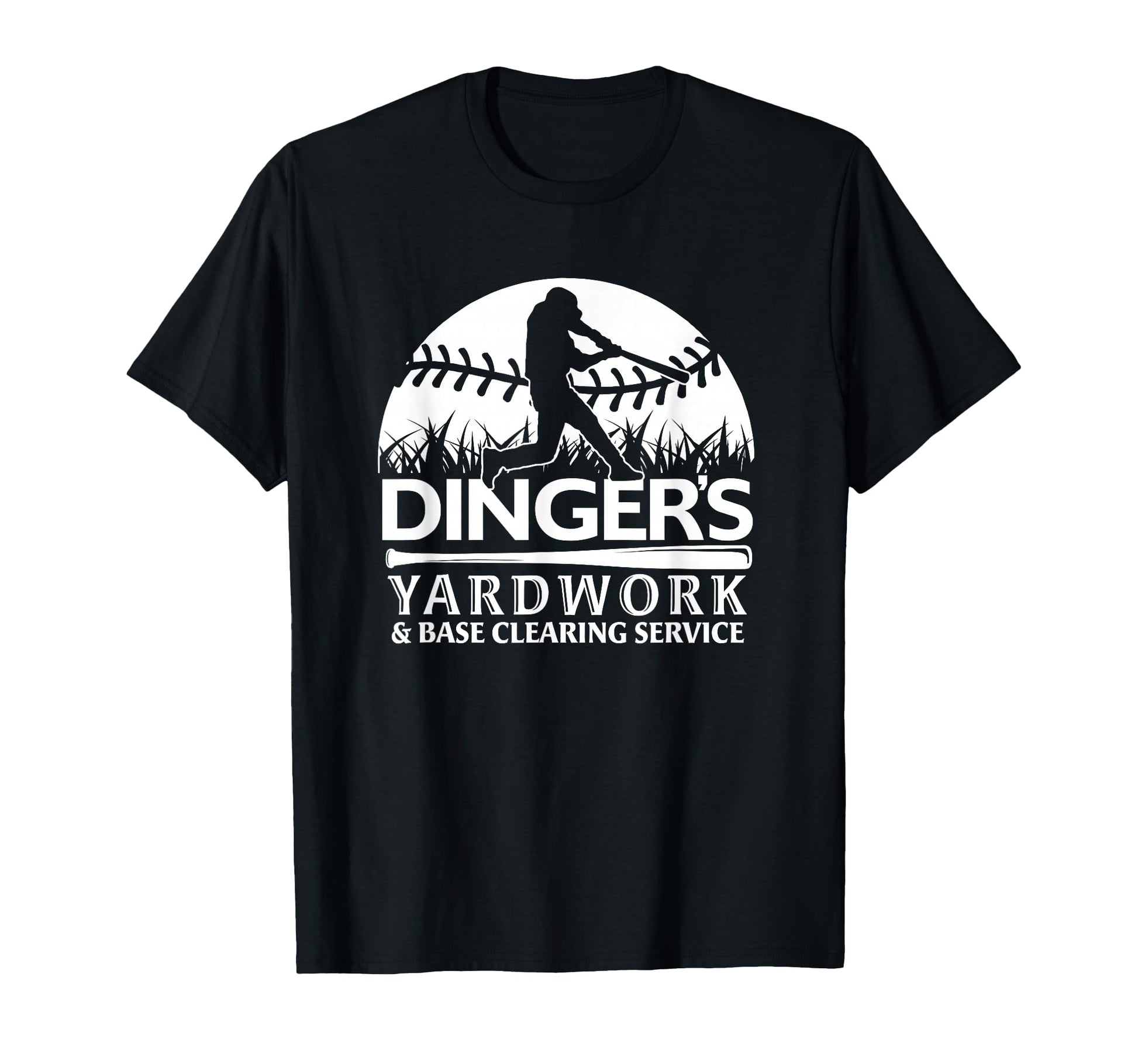 Dinger Yardwork Baseball Softball T-Shirt - Aesthetic Graphic for Adults - T-Shirt, Sweatshirt, Hoodie