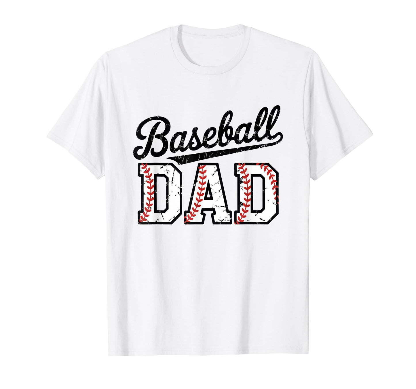 Baseball Dad Sports Lettering T-Shirt - Casual Everyday Wear Unisex - T-Shirt, Sweatshirt, Hoodie