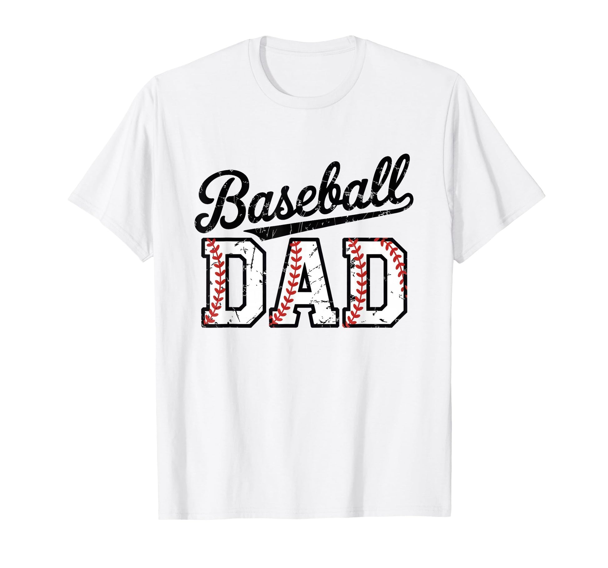 Baseball Dad Sports Lettering T-Shirt - Casual Everyday Wear Unisex - T-Shirt, Sweatshirt, Hoodie