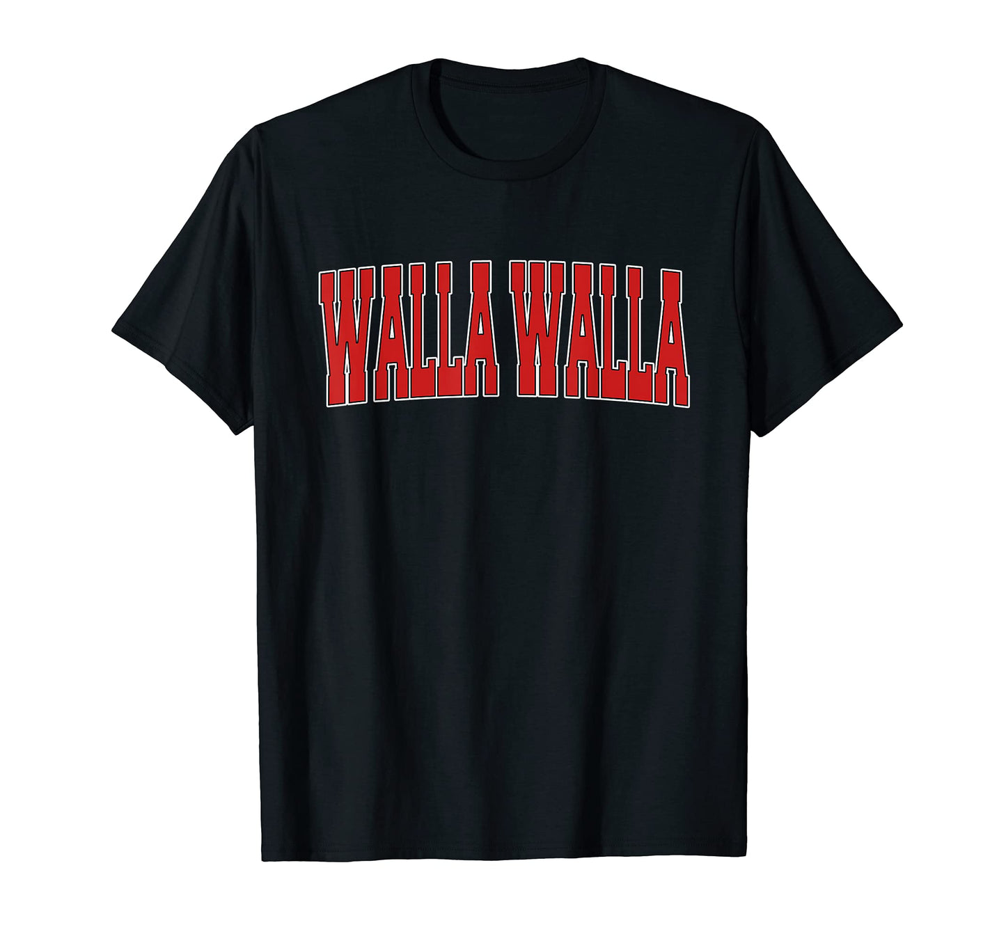 Walla Walla Wa Washington Varsity T-Shirt - Fun Novelty Design for Adults - T-Shirt, Sweatshirt, Hoodie