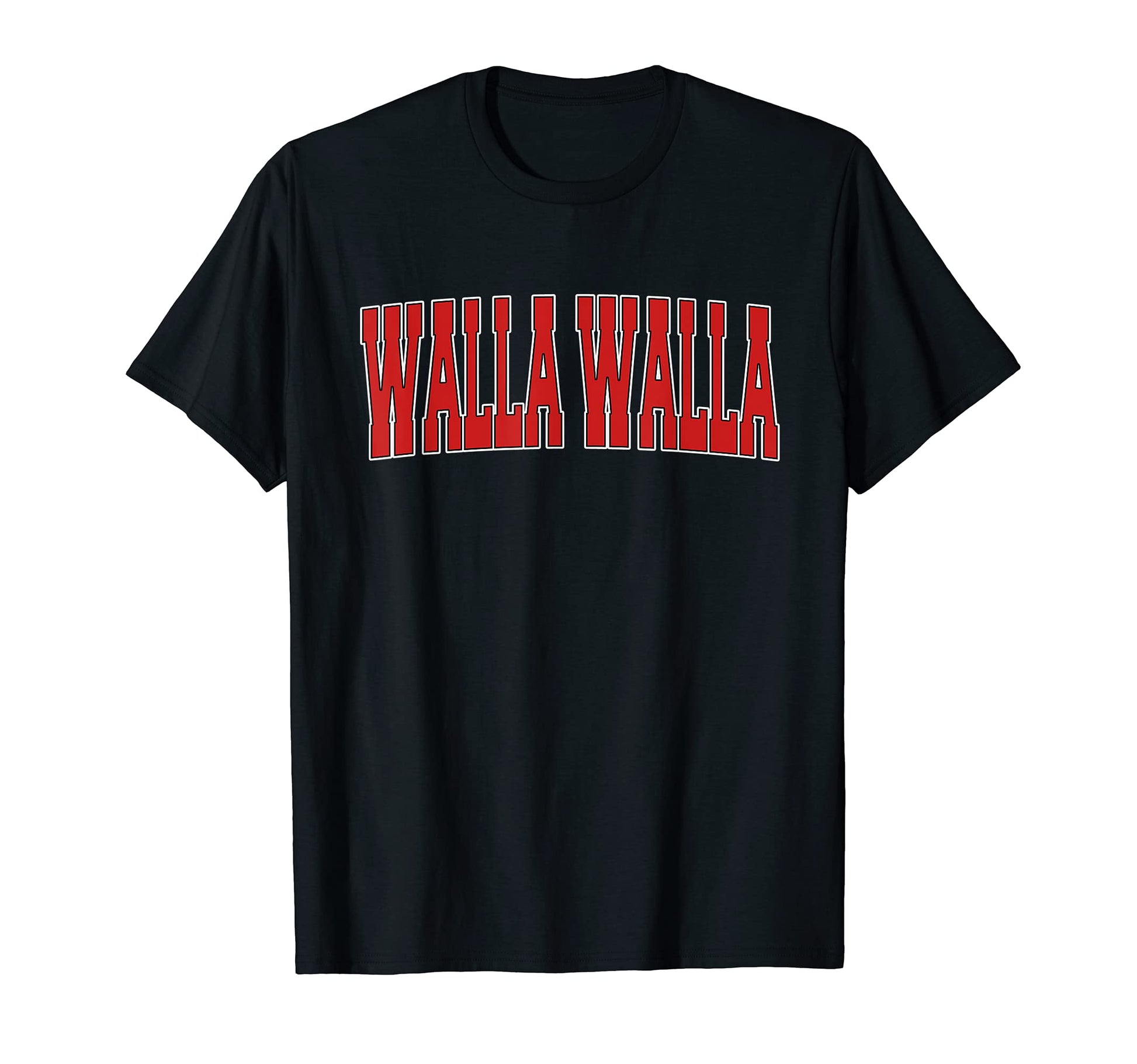Walla Walla Wa Washington Varsity T-Shirt - Fun Novelty Design for Adults - T-Shirt, Sweatshirt, Hoodie