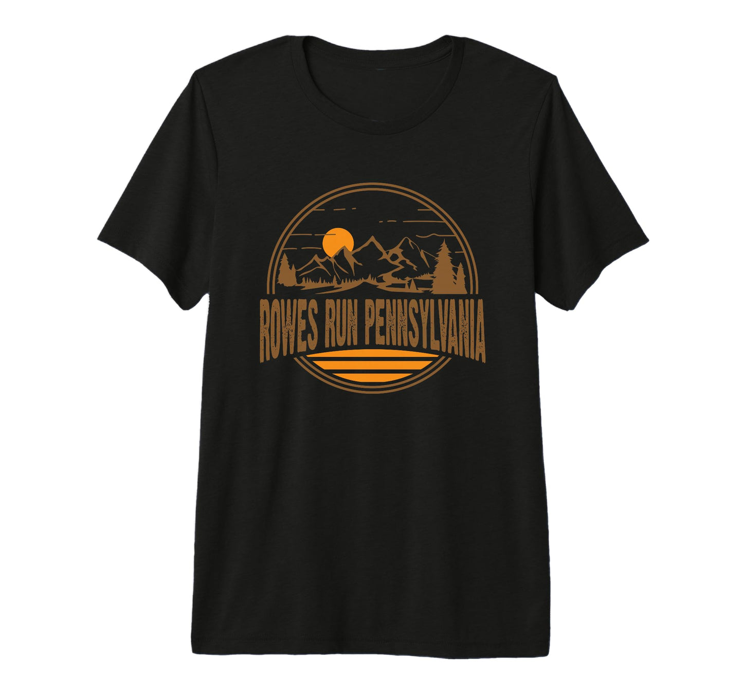 Rowes Run Pennsylvania Mountain Hiking T-Shirt - Fun Novelty Design Unisex - T-Shirt, Sweatshirt, Hoodie