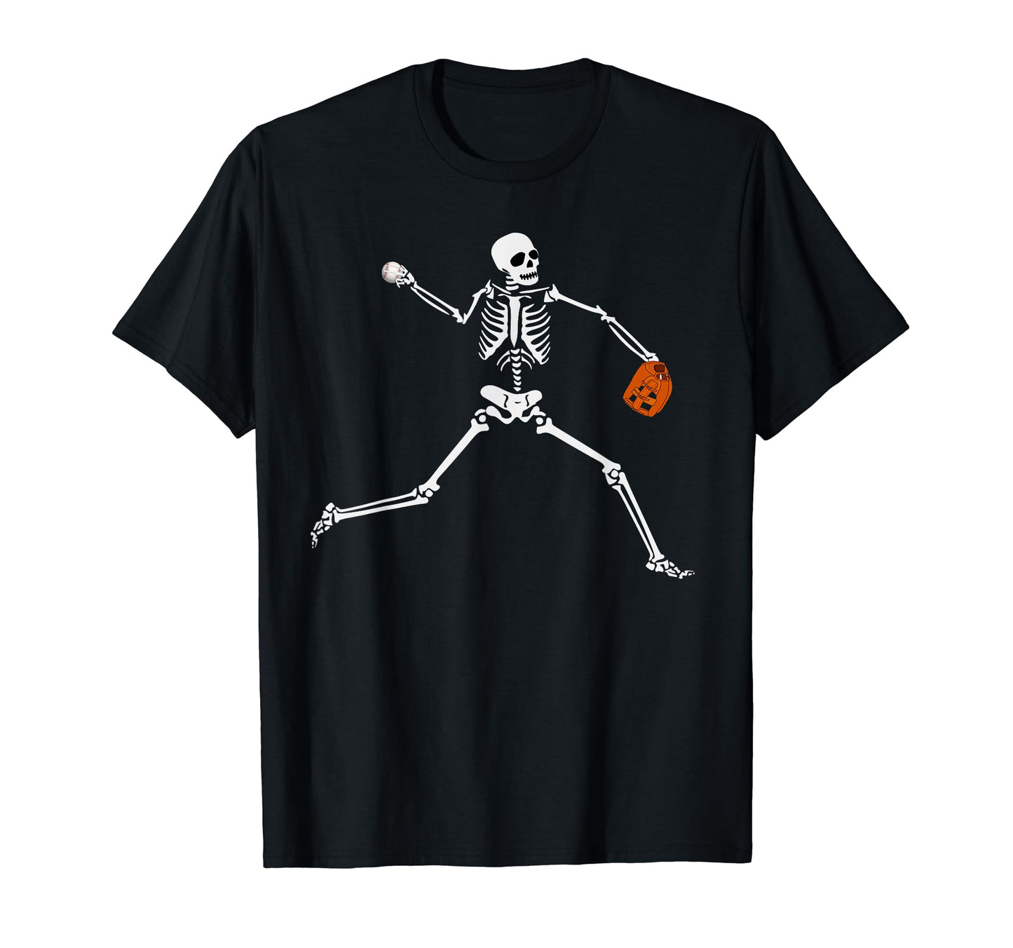 Fastball Baseball Skeleton Halloween T-Shirt - Trendy Graphic Men Women - T-Shirt, Sweatshirt, Hoodie