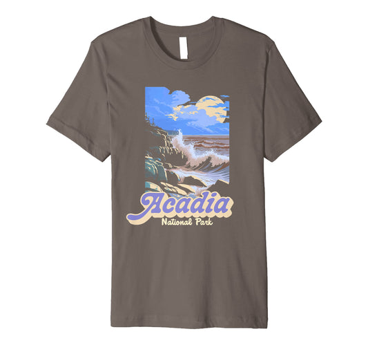 Acadia National Park Souvenir Maine T-Shirt - Minimalist Print Unisex - T-Shirt, Sweatshirt, Hoodie