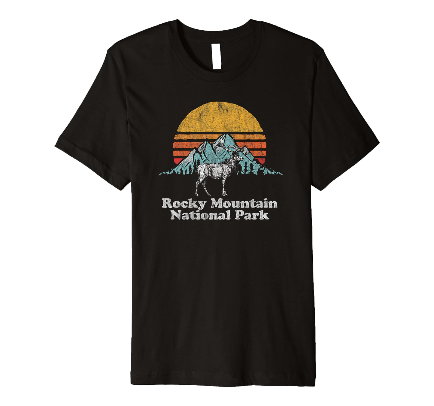 Rocky Mountain National Park Elk T-Shirt - Custom Art Print Men Women - T-Shirt, Sweatshirt, Hoodie