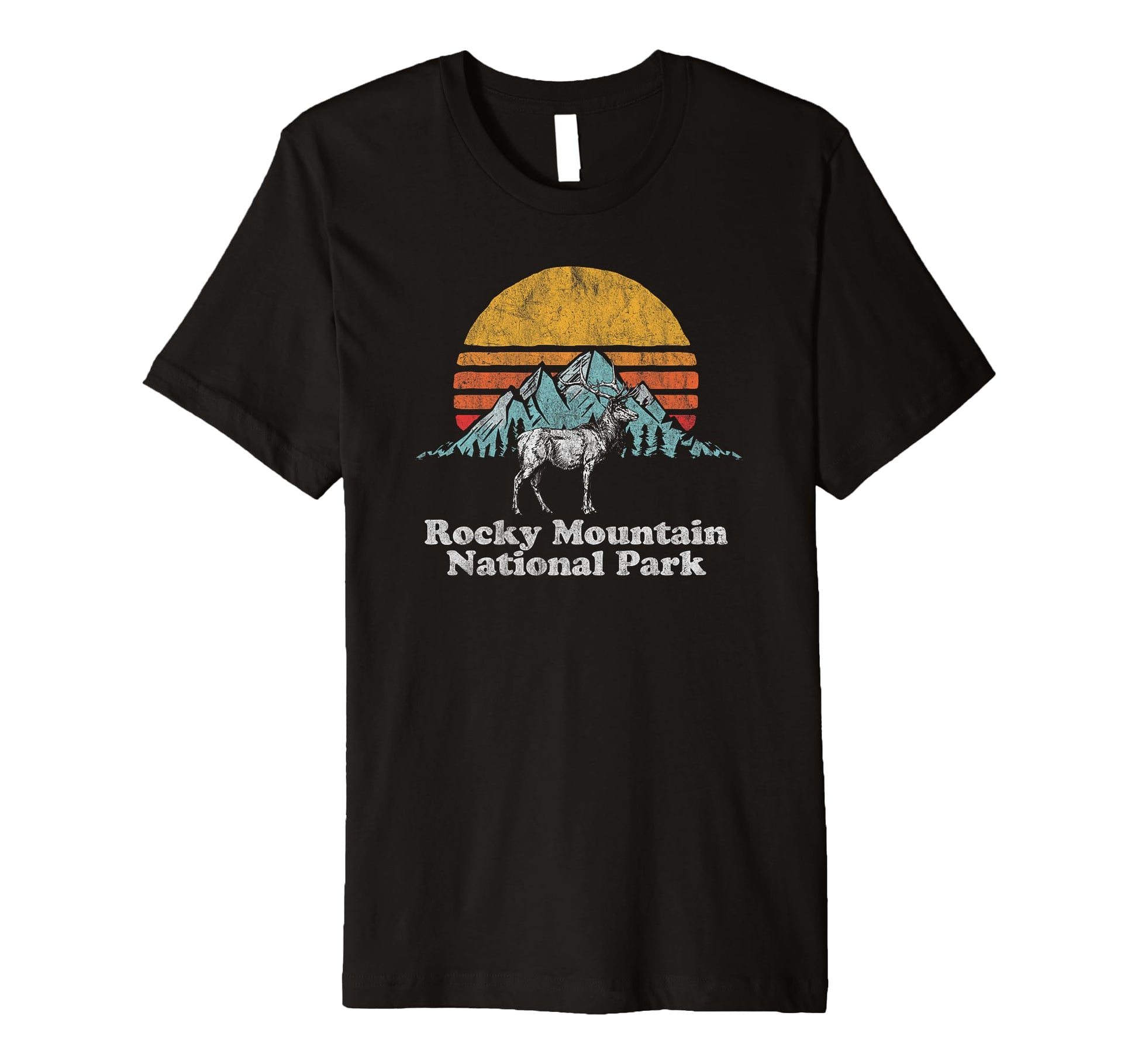 Rocky Mountain National Park Elk T-Shirt - Custom Art Print Men Women - T-Shirt, Sweatshirt, Hoodie