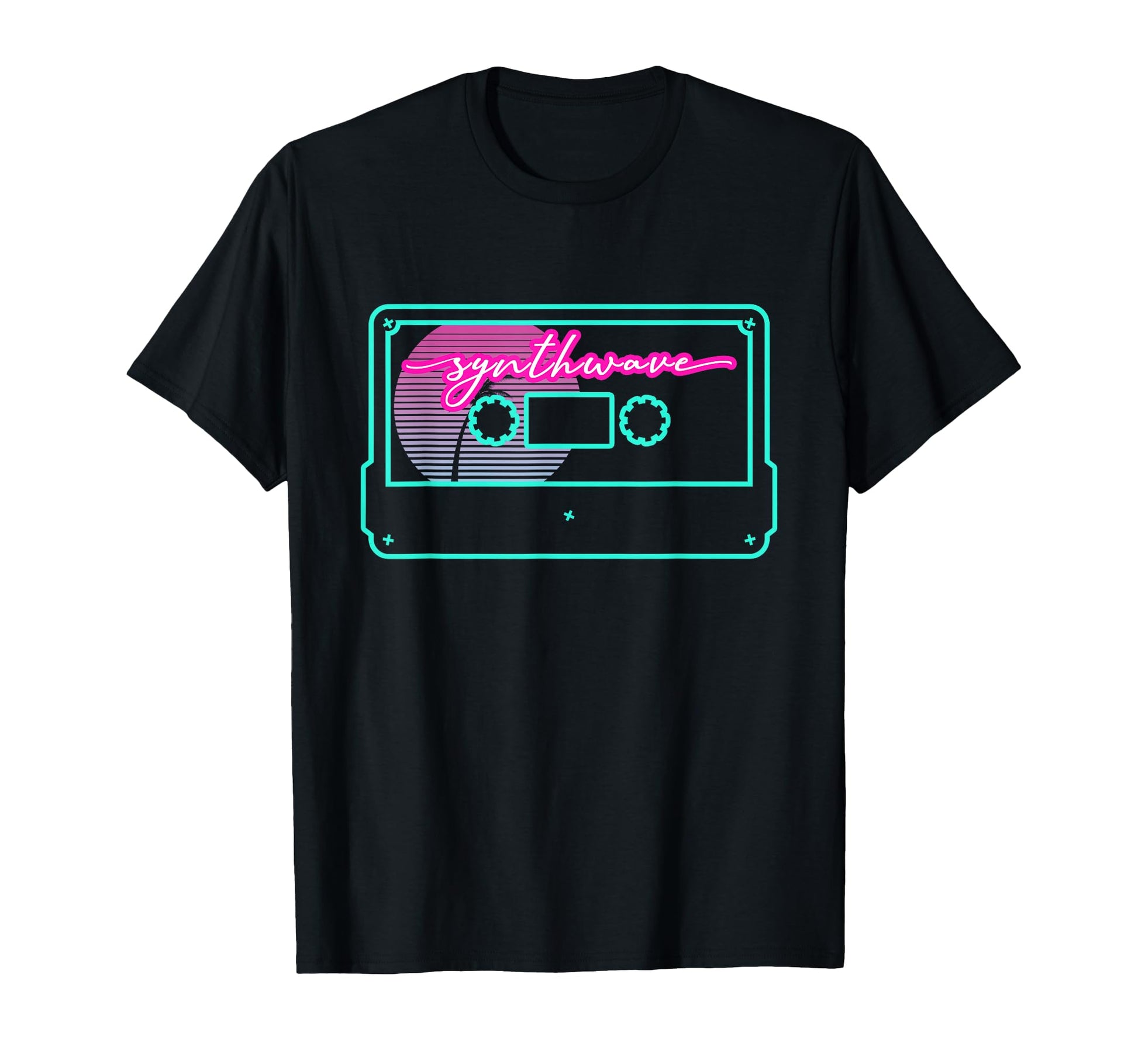 Synthwave Cassette Retrowave T-Shirt - Minimalist Print Men Women - T-Shirt, Sweatshirt, Hoodie