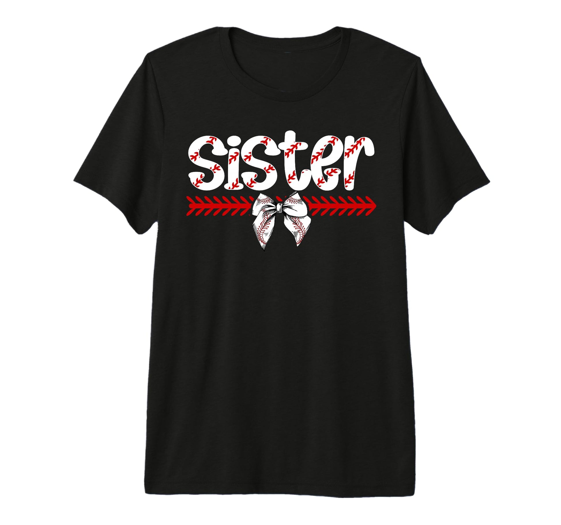 Baseball Sister Proud Sister T-Shirt - Casual Everyday Wear Men Women - T-Shirt, Sweatshirt, Hoodie