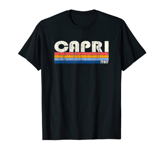 70S 80S Capri Italy T-Shirt - Minimalist Print Men Women - T-Shirt, Sweatshirt, Hoodie