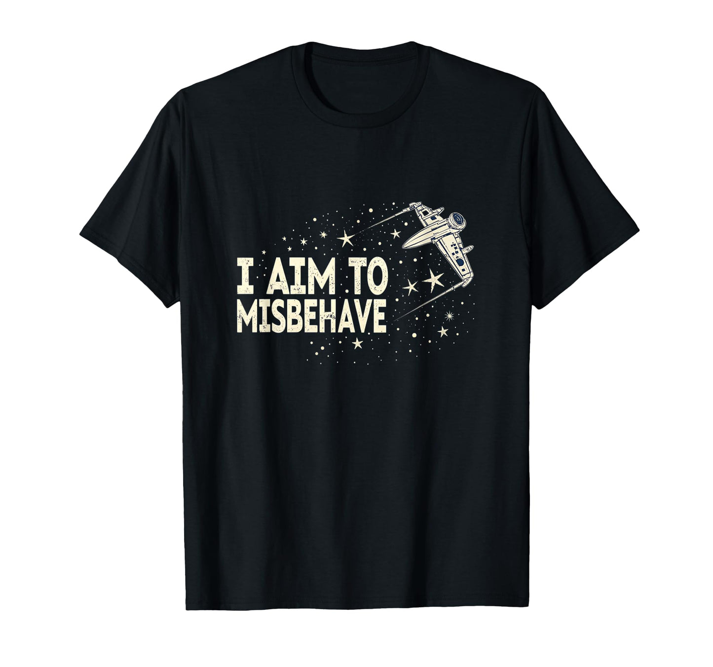 I Aim To Misbehave Space Western T-Shirt - Casual Everyday Wear for Adults - T-Shirt, Sweatshirt, Hoodie