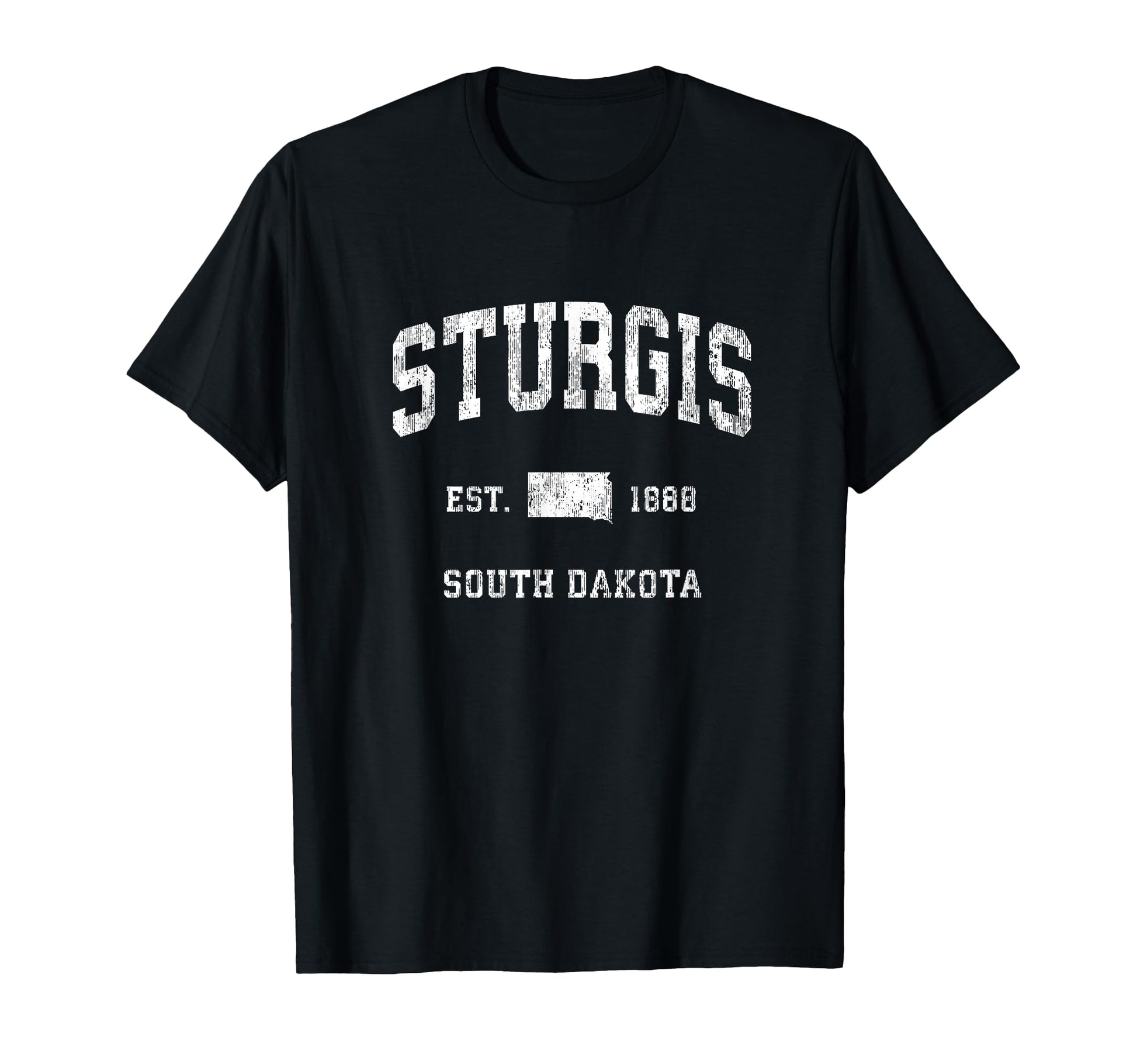 Sturgis South Dakota Sd Athletic T-Shirt - Custom Art Print Men Women - T-Shirt, Sweatshirt, Hoodie