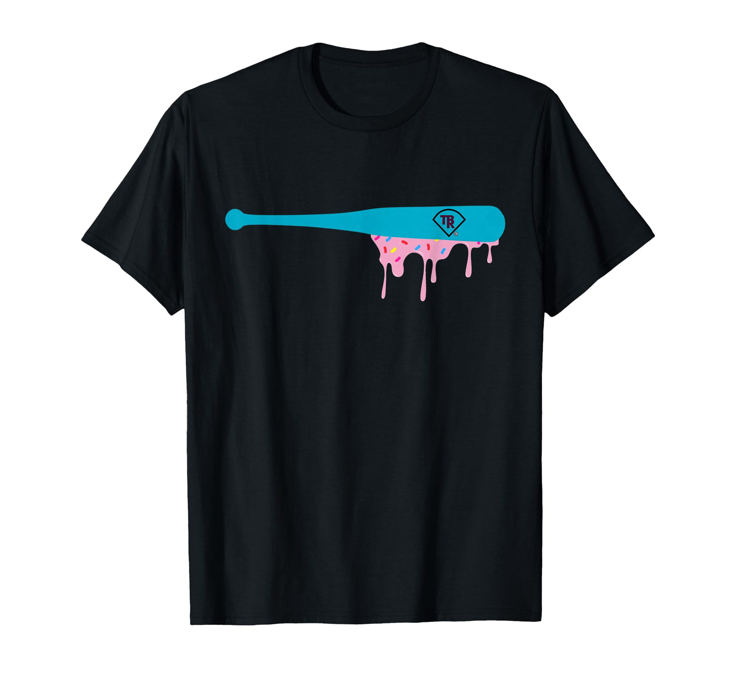 Baseball Bat Sprinkles Drip T-Shirt - Graphic Print for Adults - T-Shirt, Sweatshirt, Hoodie