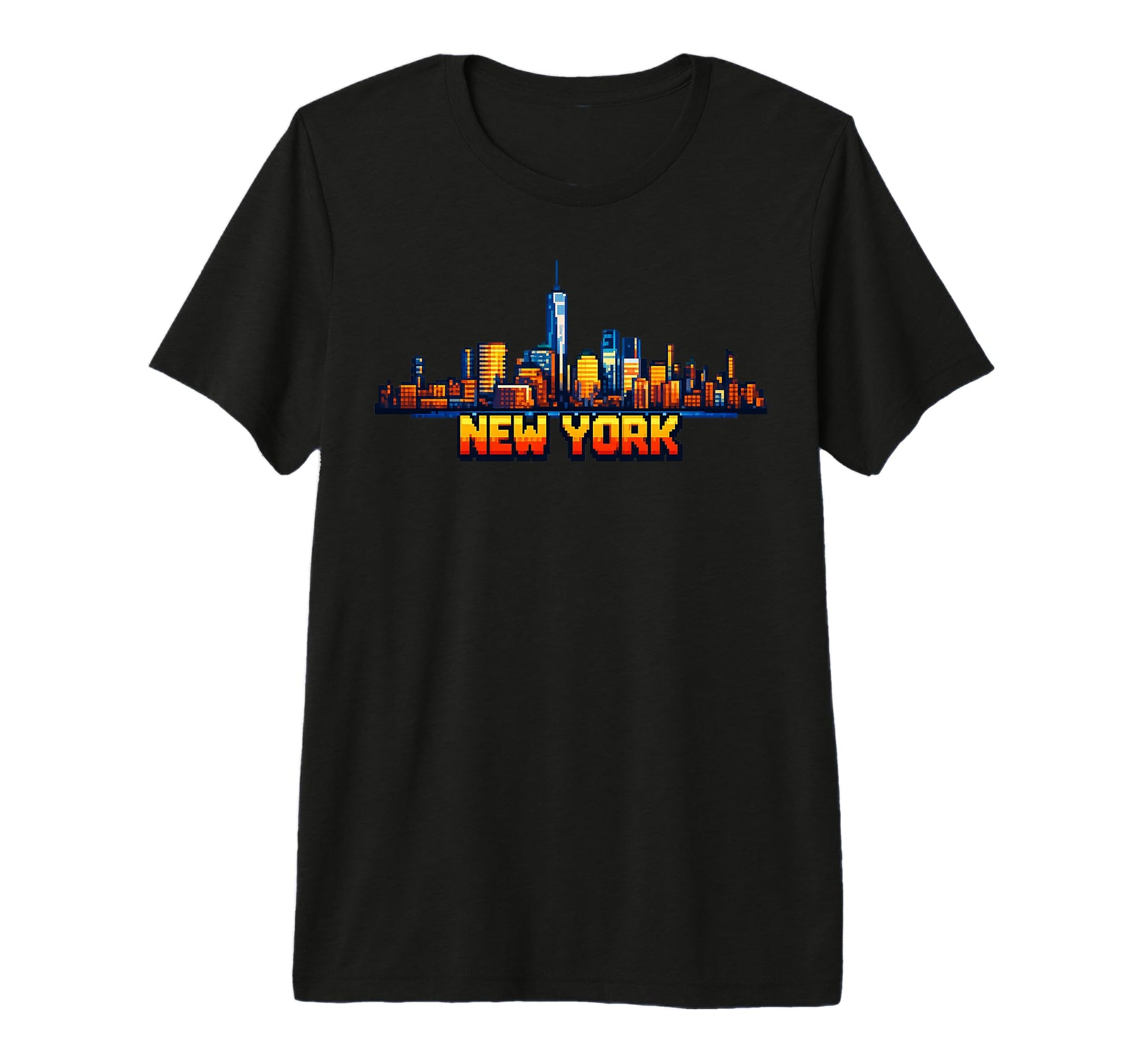 New York 8 Bit Video Arcade Gamer Gaming T-Shirt - Unique Graphic Unisex - T-Shirt, Sweatshirt, Hoodie