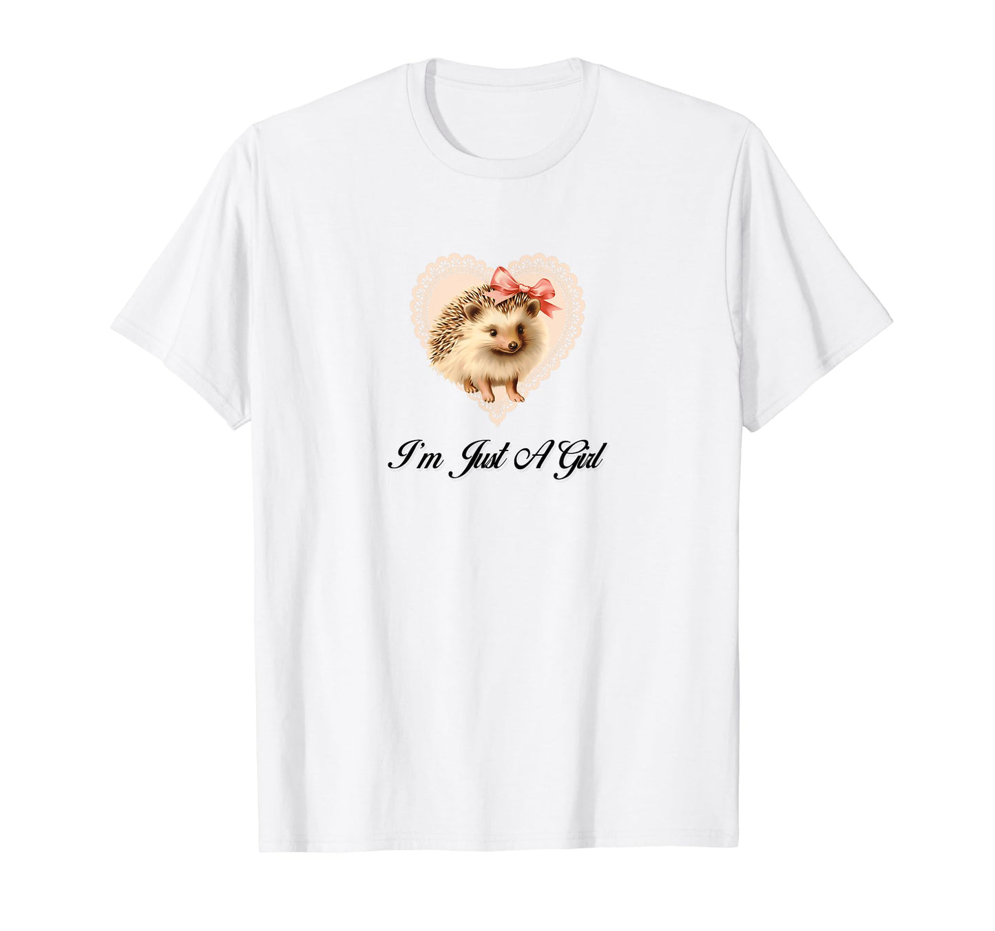 Im Just Coquette Hedgehog Girlcore Y2K T-Shirt - Trendy Graphic Men Women - T-Shirt, Sweatshirt, Hoodie