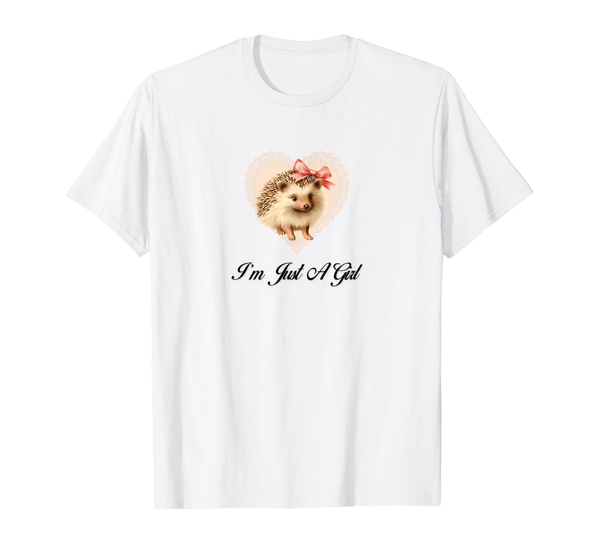 Im Just Coquette Hedgehog Girlcore Y2K T-Shirt - Trendy Graphic Men Women - T-Shirt, Sweatshirt, Hoodie