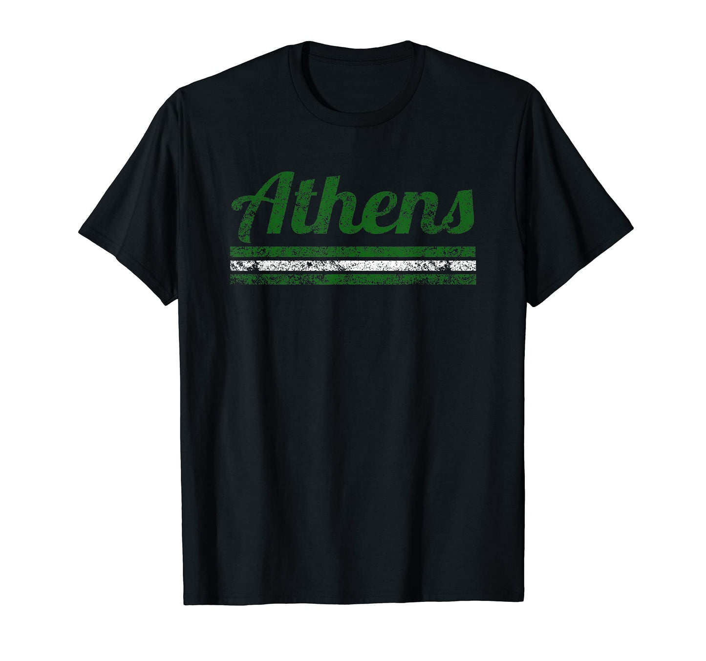 Athens Ohio Weathered Stripe T-Shirt - Minimalist Print for Adults - T-Shirt, Sweatshirt, Hoodie