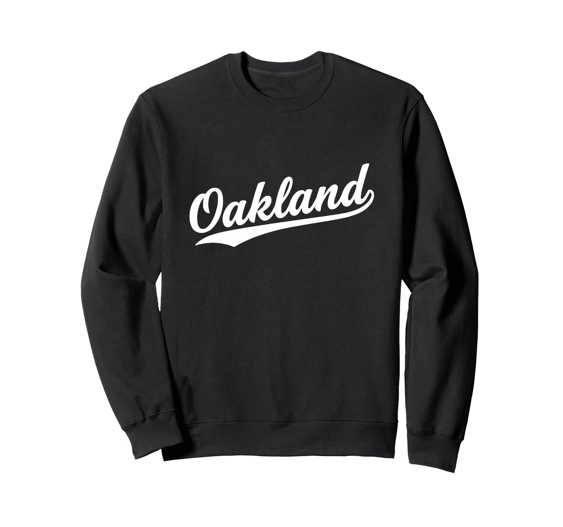 Oakland California Script 1970S Sweatshirt - Minimalist Print for Adults - T-Shirt, Sweatshirt, Hoodie