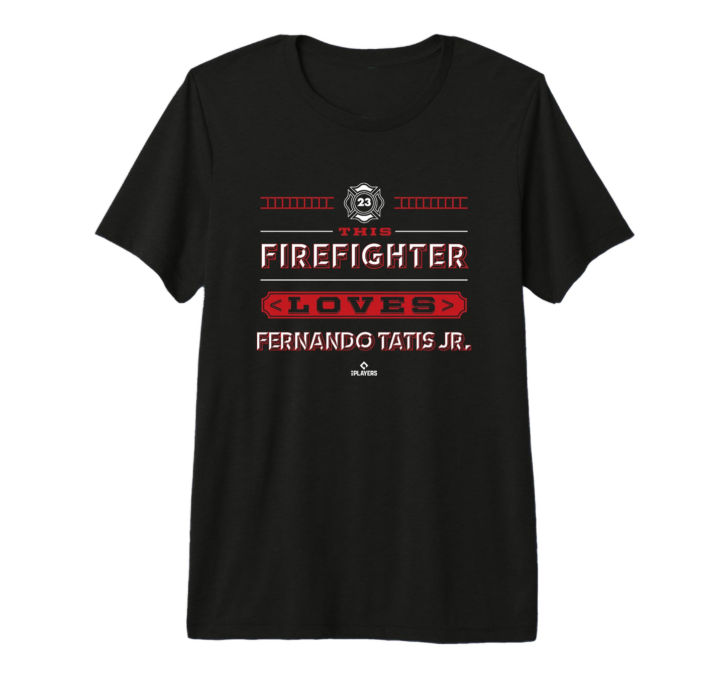 This Firefighter Loves Fernando Tatis Jr T-Shirt - Graphic Print Unisex - T-Shirt, Sweatshirt, Hoodie