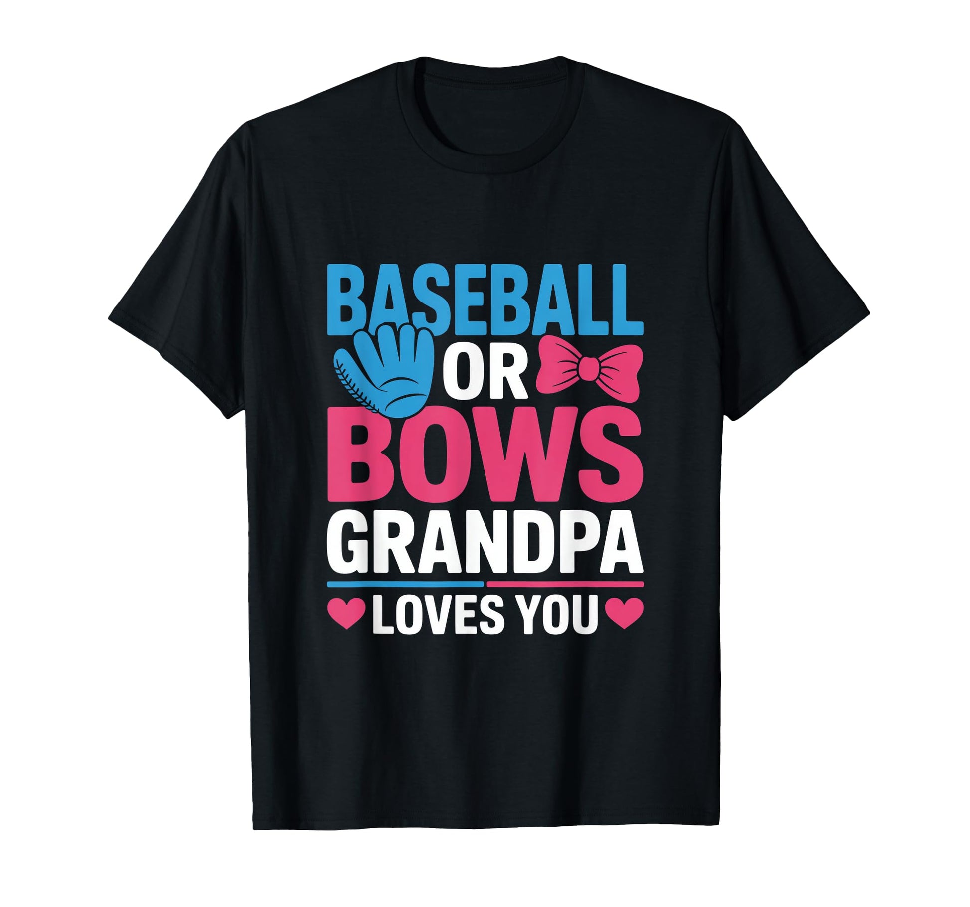 Gender Reveal Baseball Or Bows T-Shirt - Aesthetic Graphic for Adults - T-Shirt, Sweatshirt, Hoodie
