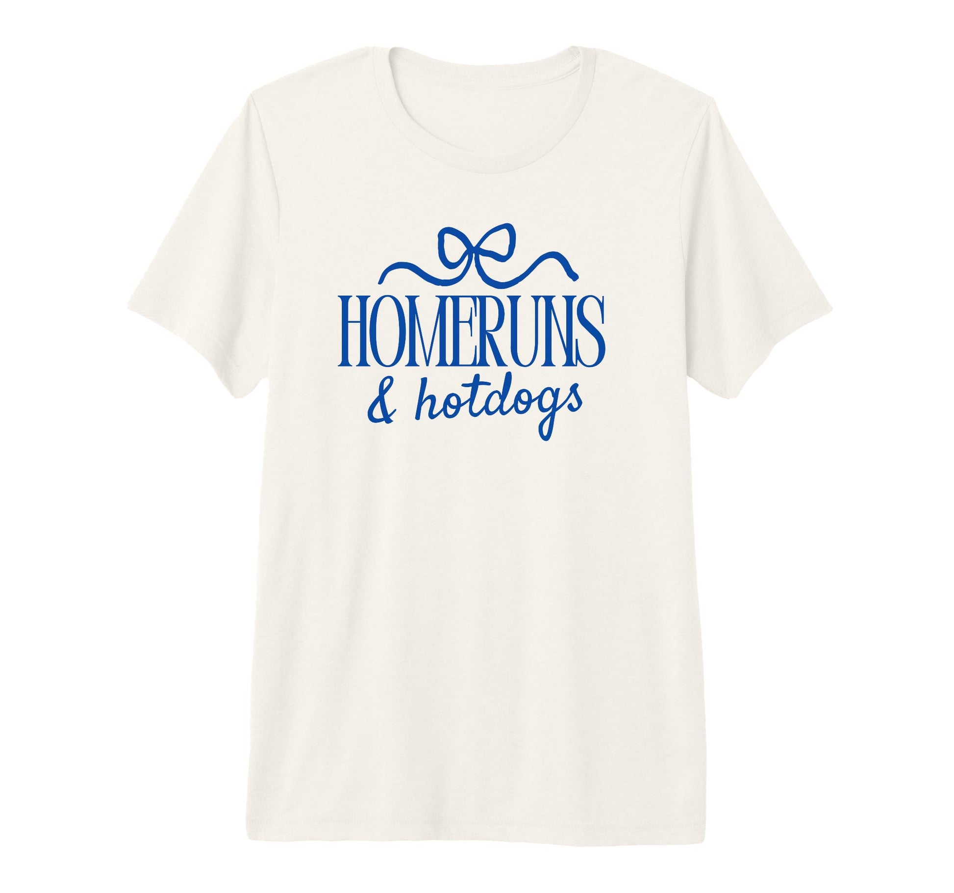 Homeruns And Hotdogs Baseball Mom Tri T-Shirt - Minimalist Print Men Women - T-Shirt, Sweatshirt, Hoodie