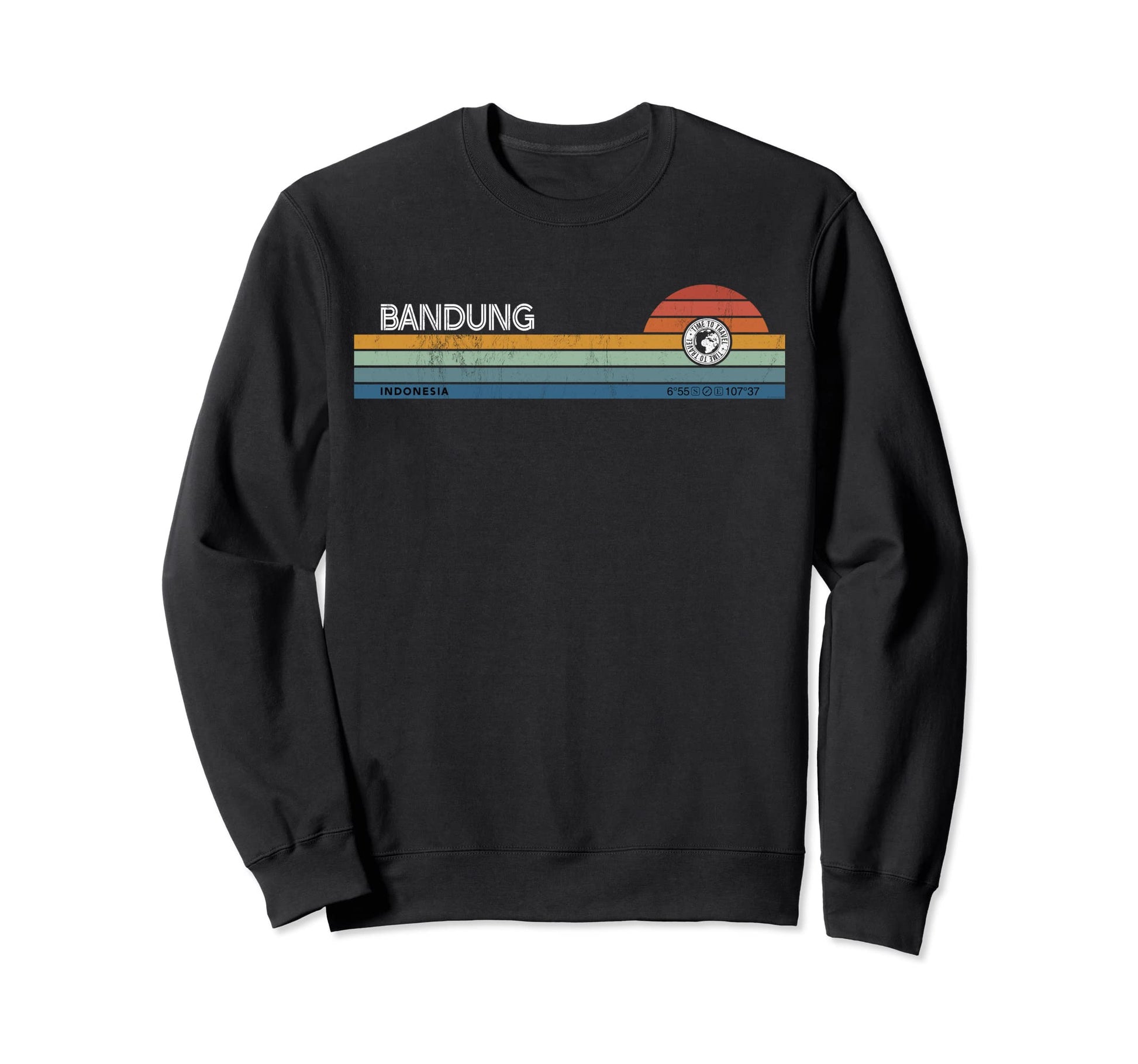 Bandung Indonesia 70S 80S Sweatshirt - Minimalist Print for Adults - T-Shirt, Sweatshirt, Hoodie