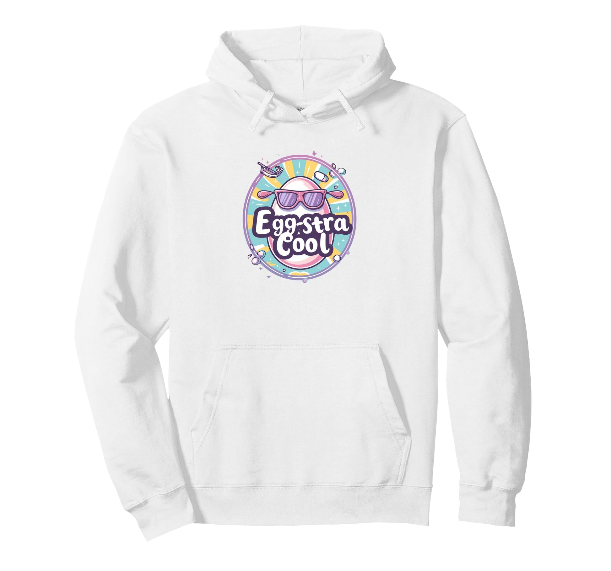Egg Stra Funny Easter Egg Sunglasses Hoodie - Novelty Apparel Unisex - T-Shirt, Sweatshirt, Hoodie