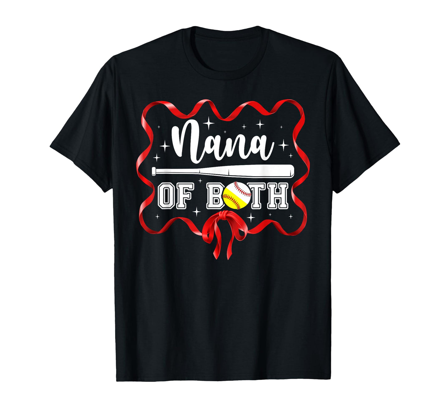 Nana Both Coquette Baseball Softball T-Shirt - Unique Graphic for Adults - T-Shirt, Sweatshirt, Hoodie