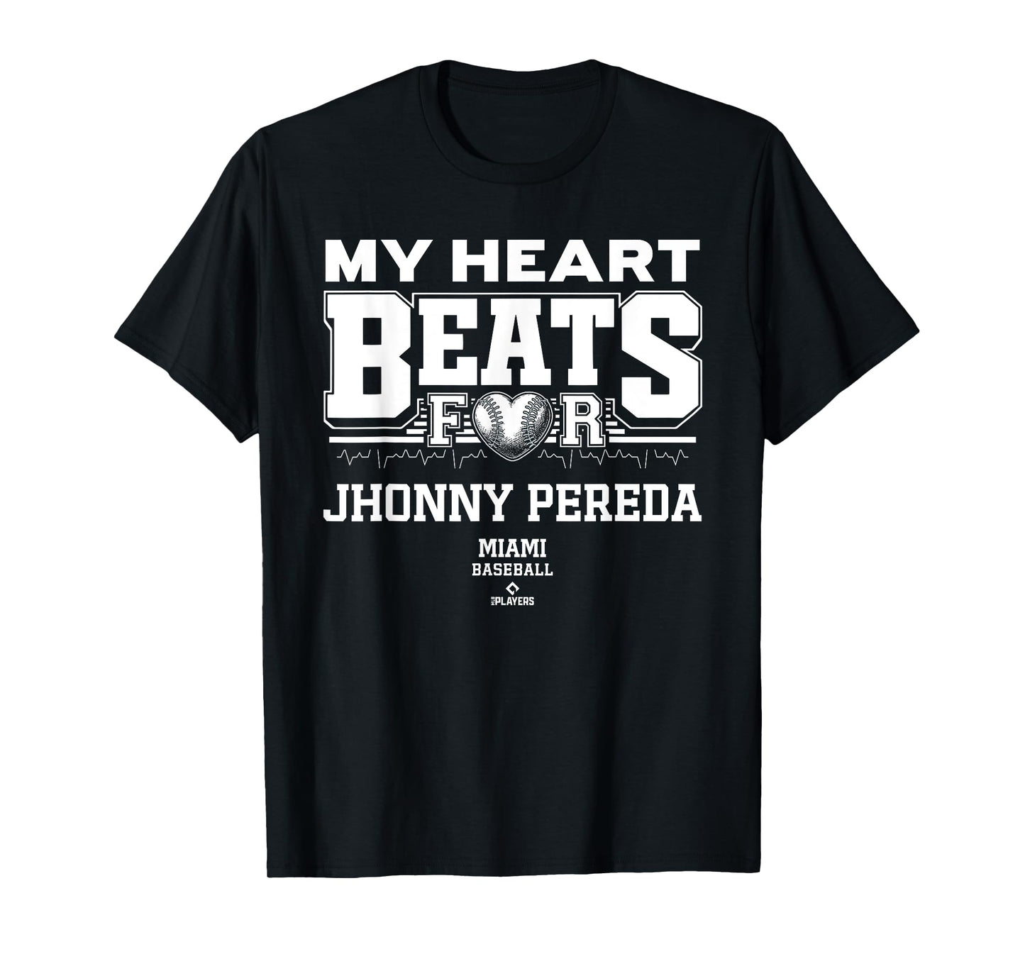 My Heart Beats Jhonny Pereda Miami T-Shirt - Unique Graphic Men Women - T-Shirt, Sweatshirt, Hoodie