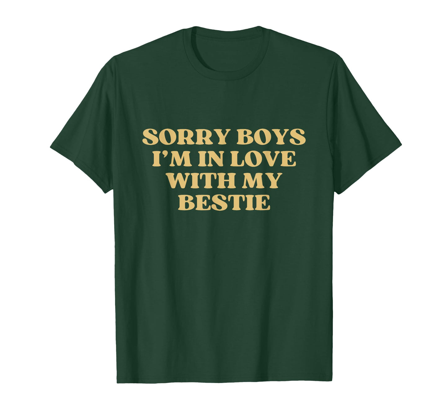 Sorry Im Love My Bestie Y2K Aesthetic T-Shirt - Graphic Print for Adults - T-Shirt, Sweatshirt, Hoodie